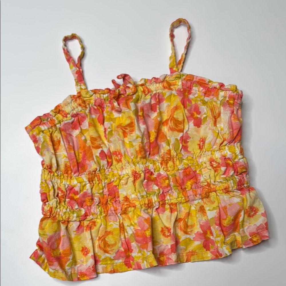 Old Navy Floral Ruffled Camisole Top
